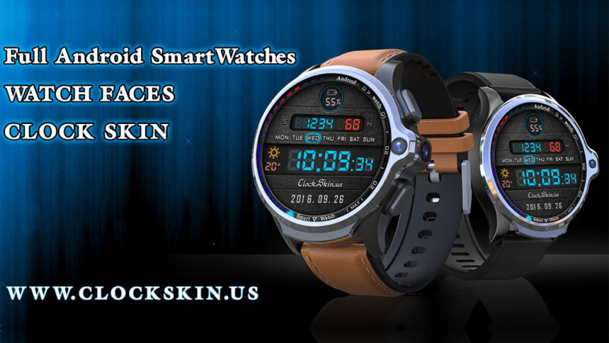 android 7 smart watch clock skin